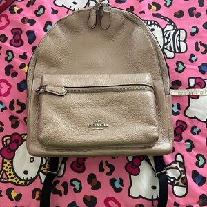 Coach Gold Leather Backpack